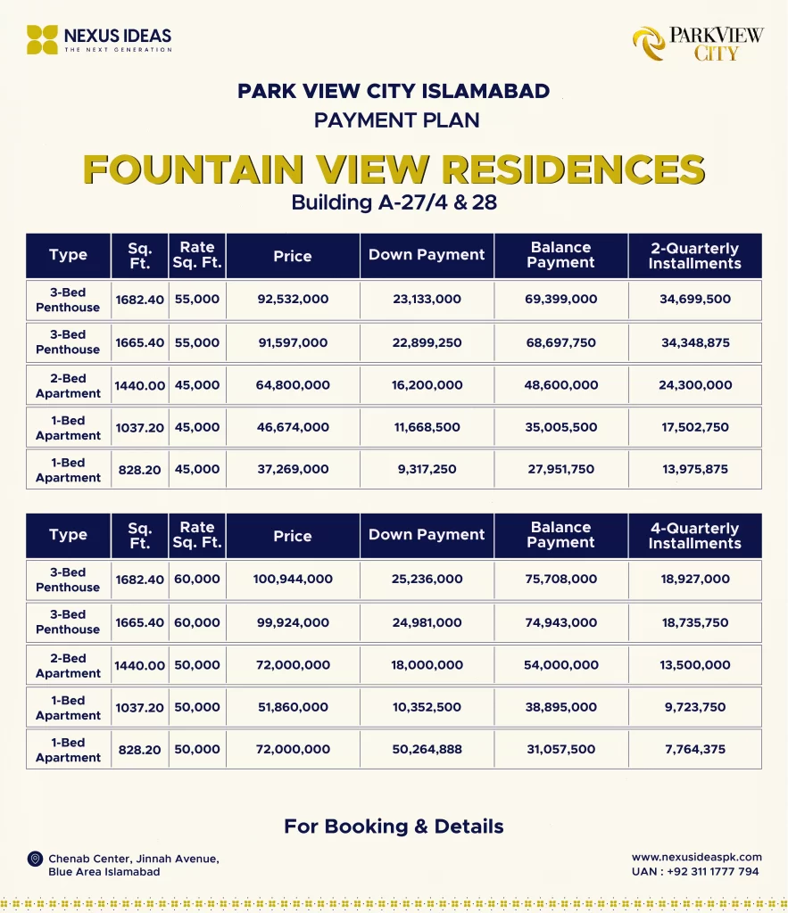 Fountain View Residencies Building A-27-4 A-28