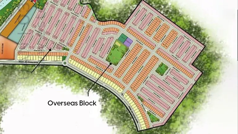 Park View City overseas block map