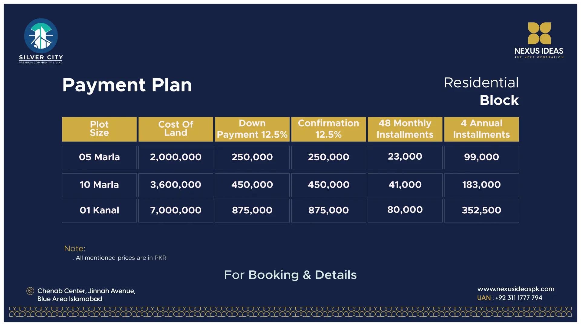 silver city Residential Payment Plan