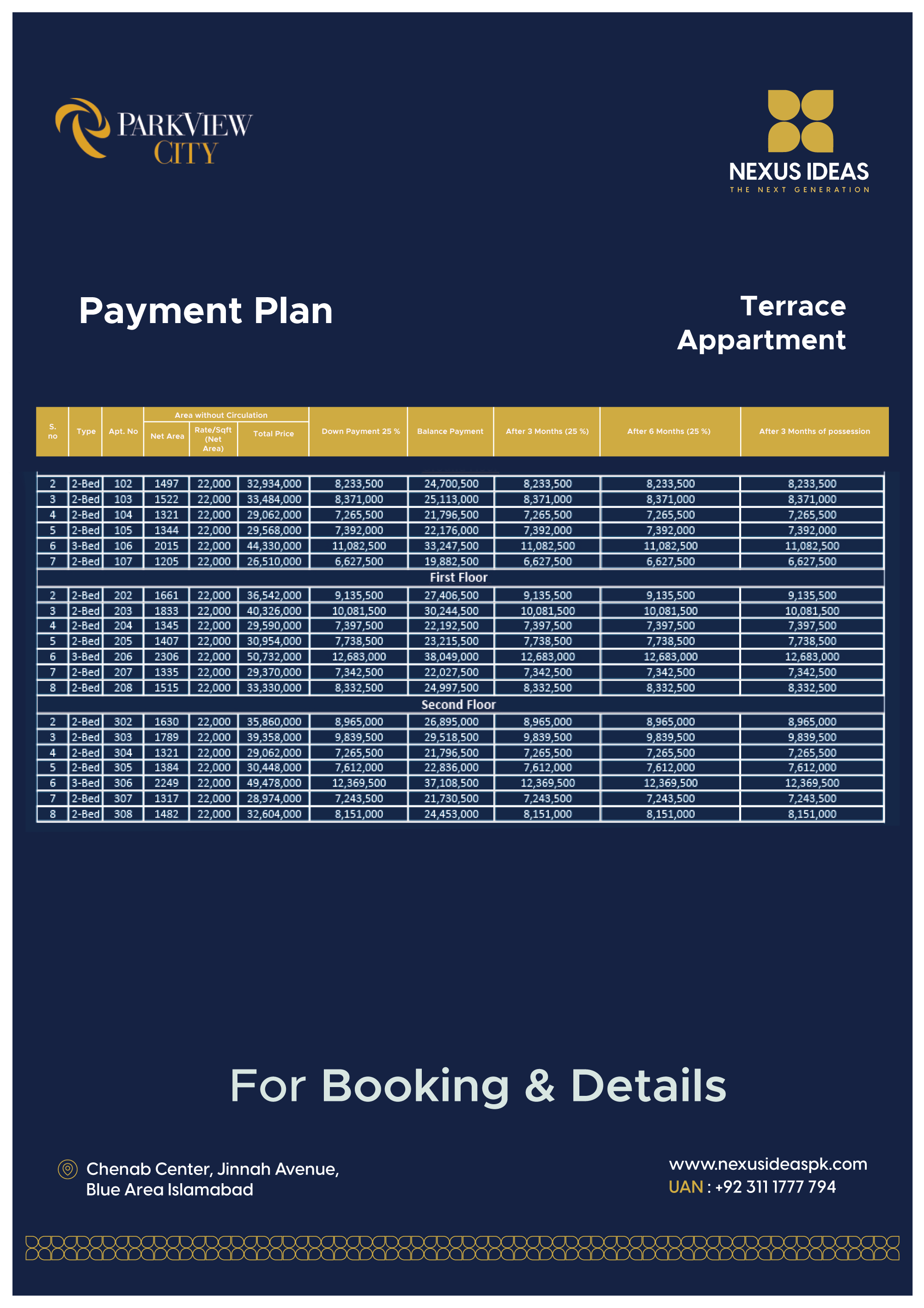 Park View City Apartments Islamabad