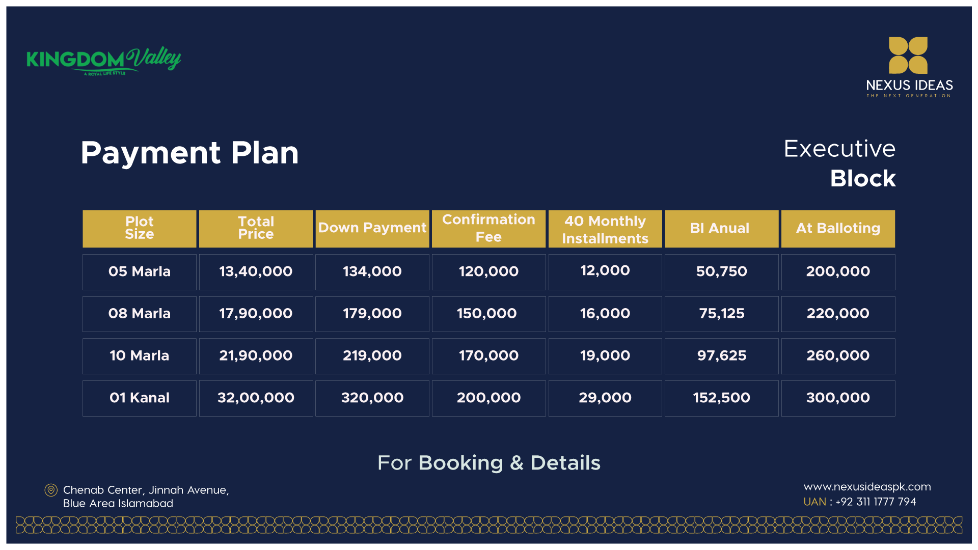 Kingdom Valley Islamabad Executive Block