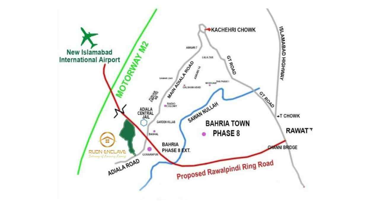 Rudn Enclave Rawalpindi Location