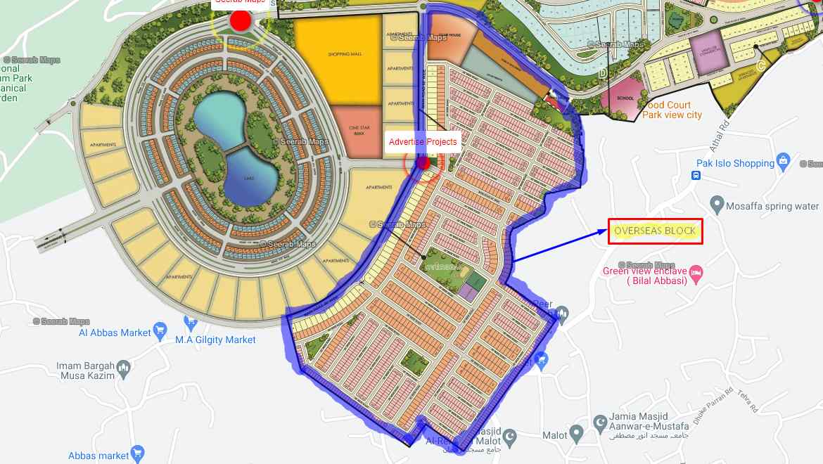 Park View City Overseas Block Master Plan