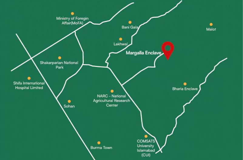 Margalla Enclave Islamabad Location