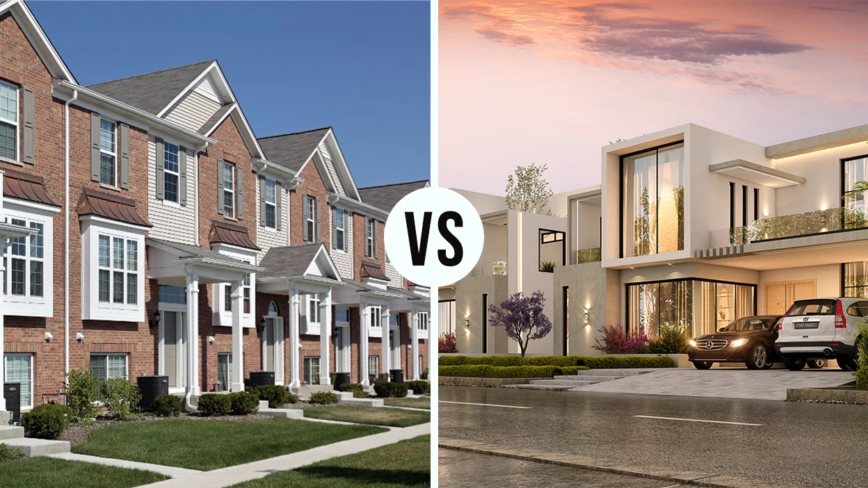 Difference Between a Townhouse and a Villa