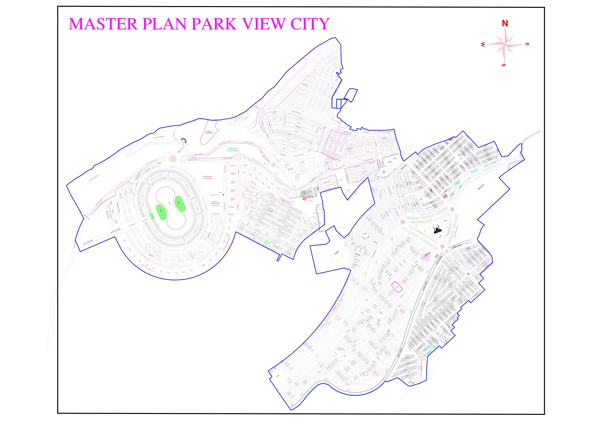 ParkView City Islamabad D Block Master Plan