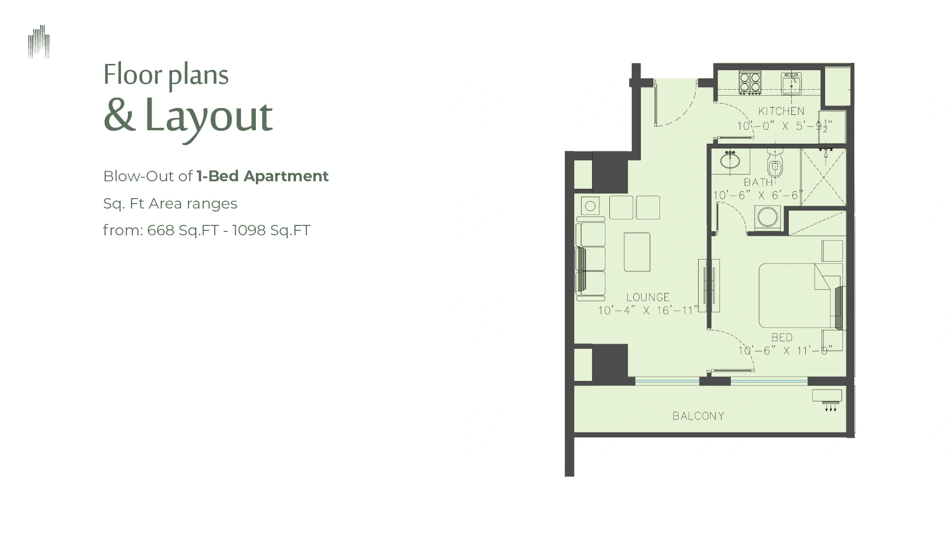 1 Bed Apartment