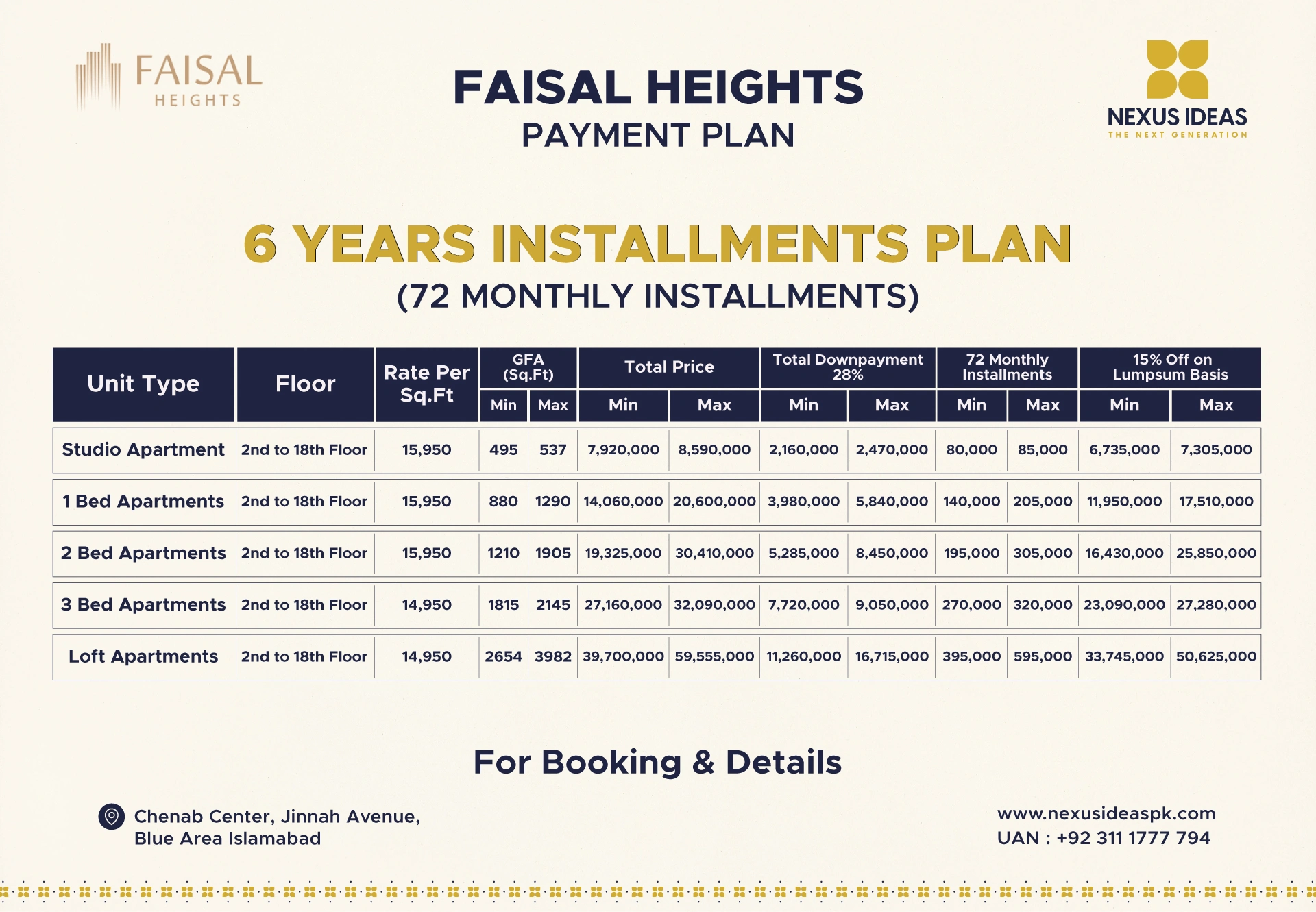 Faisal Heights Islamabad New Payment Plan 2025